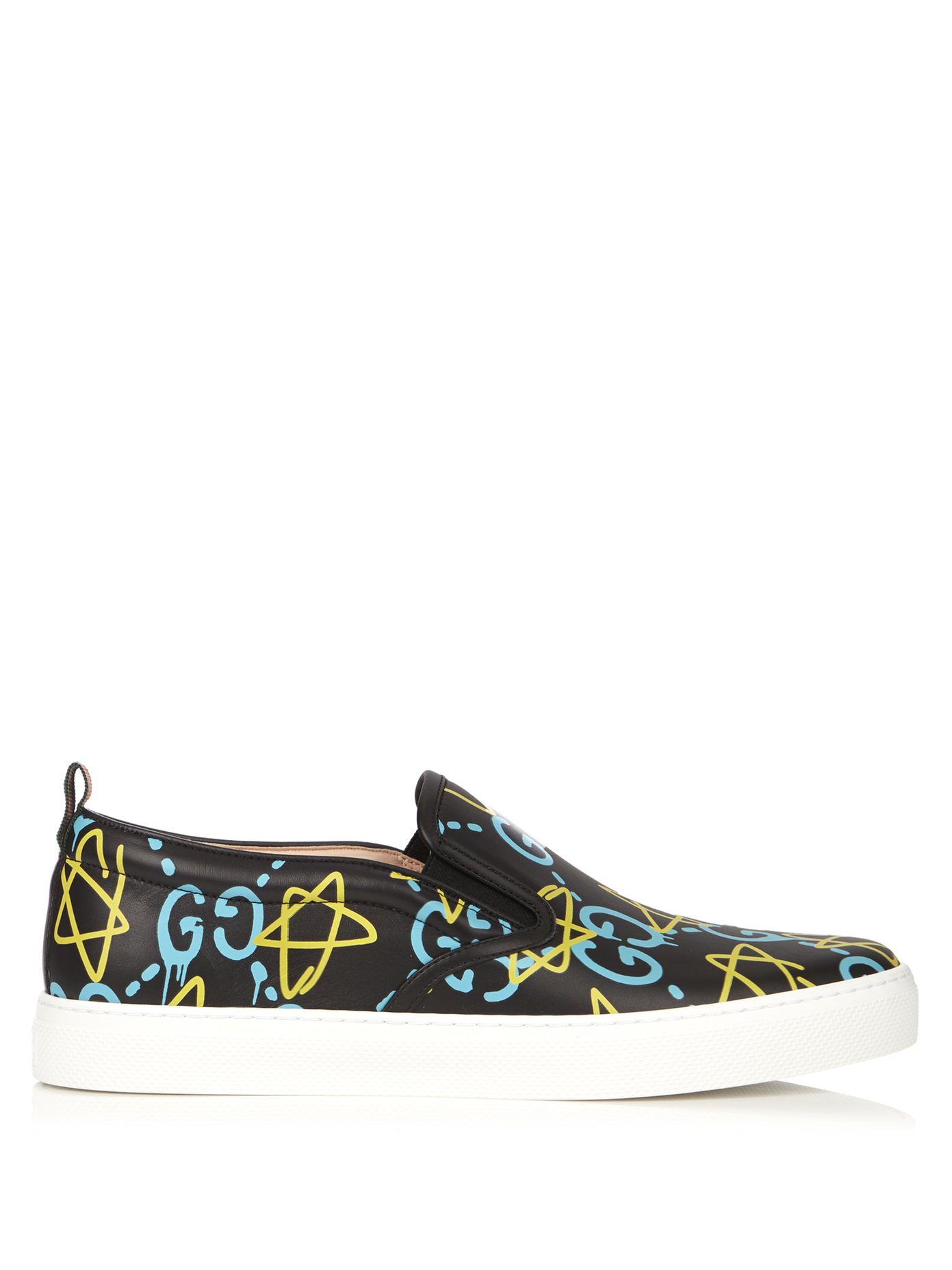 GucciGhost-print slip-on leather 