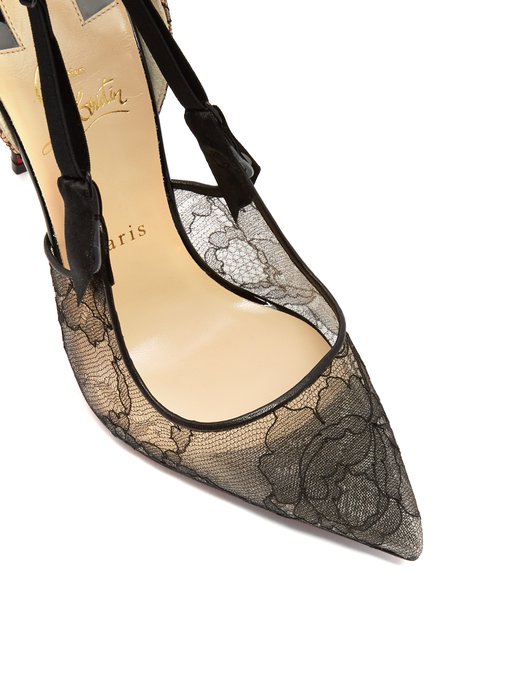 louboutin lace heels