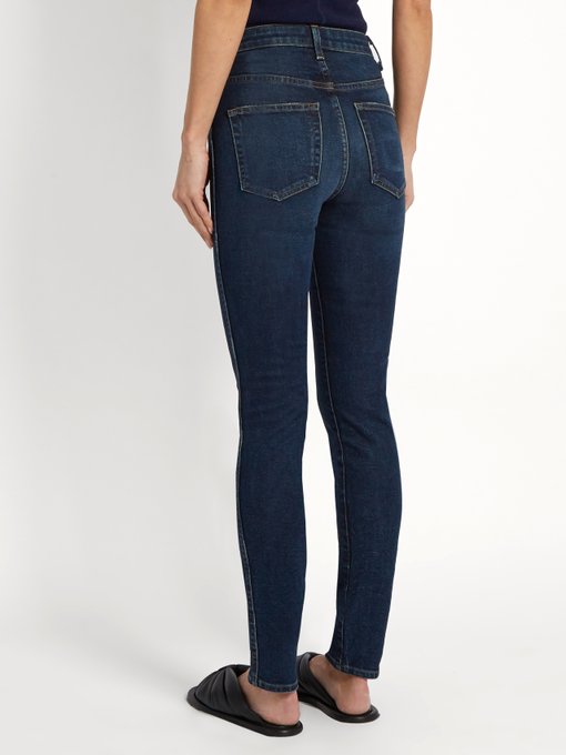 KHAITE Vanessa High-Rise Straight-Leg Jeans, Colour: Indigo-Blue | ModeSens