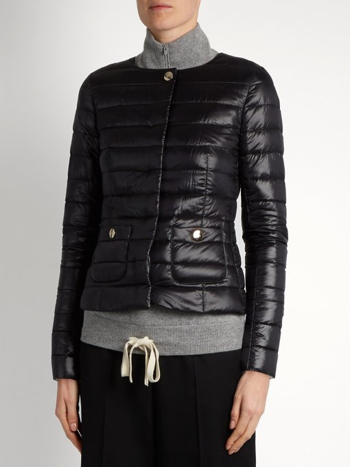 Collarless quilted down jacket | Herno | MATCHESFASHION UK