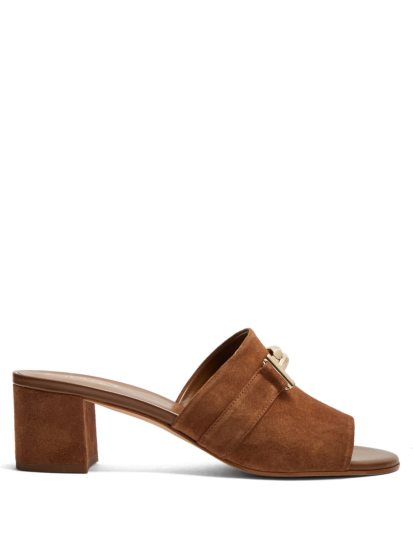 Open-toe T-bar suede mules | Tod's 