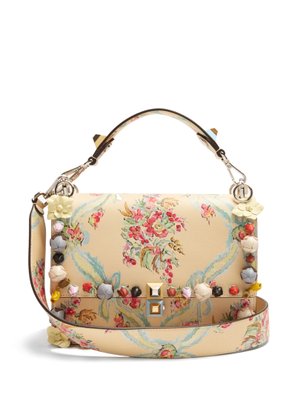 Kan I floral-print leather shoulder bag | Fendi | MATCHESFASHION UK