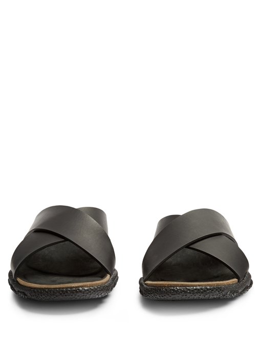 Cross-strap faux-leather sandals | Stella McCartney | MATCHESFASHION US