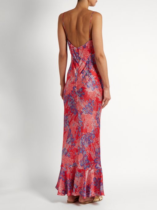 Mimi floral-print silk-satin dress | Saloni | MATCHESFASHION UK