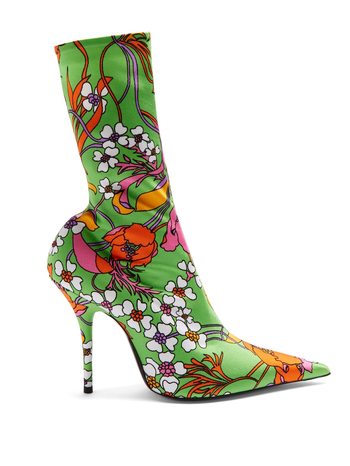 balenciaga boots floral