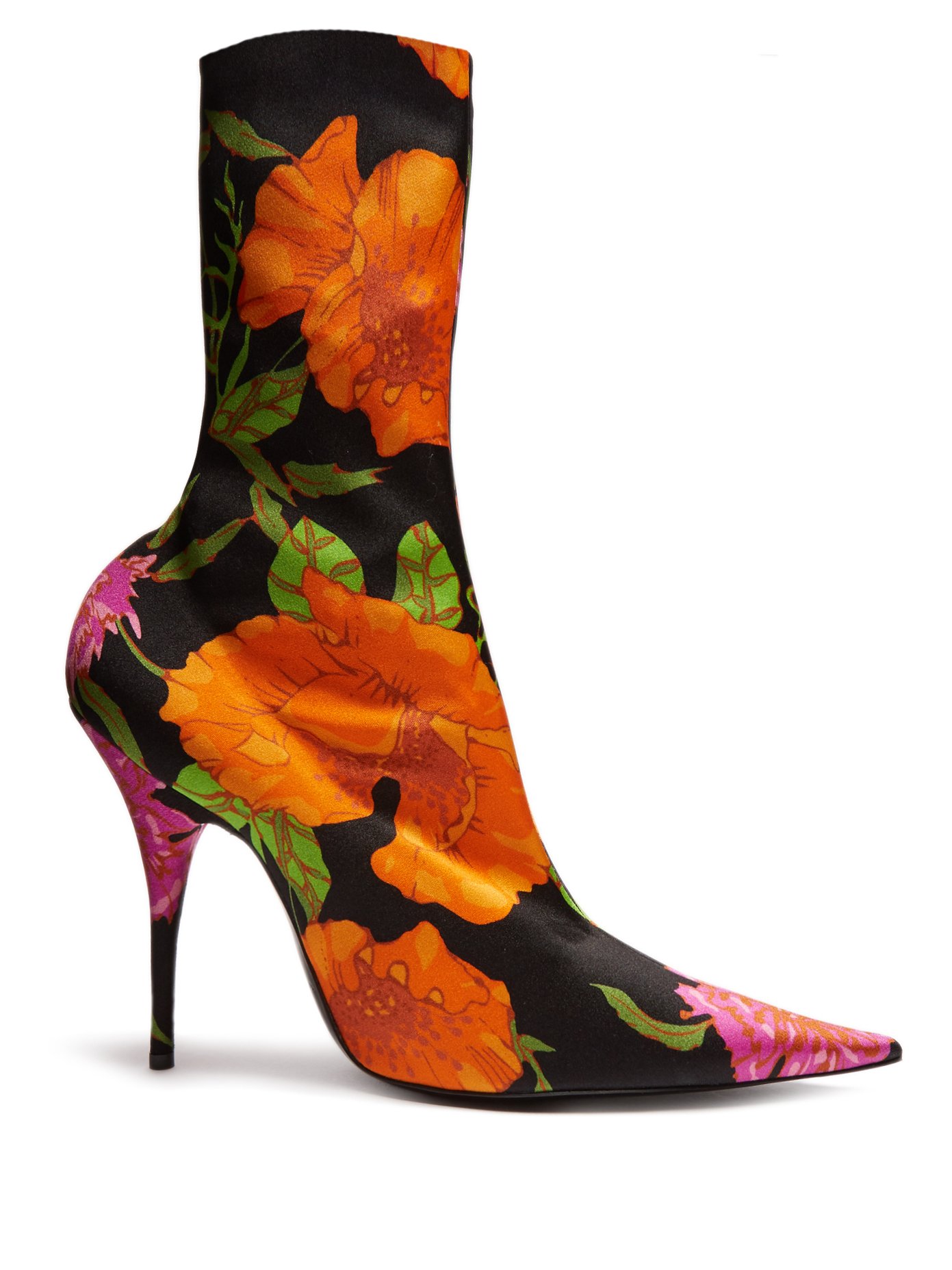 balenciaga boots floral