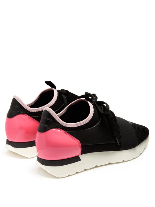 Race Runner panelled low-top trainers 