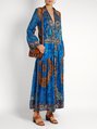 Paisley-print pleated silk-chiffon gown | Etro | MATCHESFASHION US