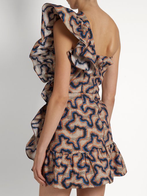 Lavern one-shoulder ruffled dress | Isabel Marant | MATCHESFASHION UK