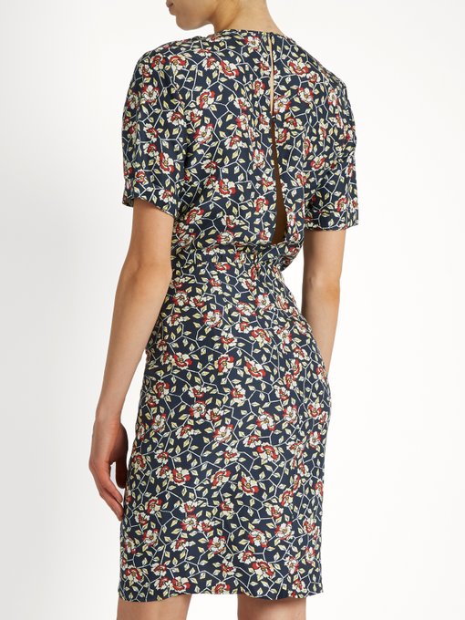 Rehora floral-print silk-habotai dress | Isabel Marant | MATCHESFASHION UK