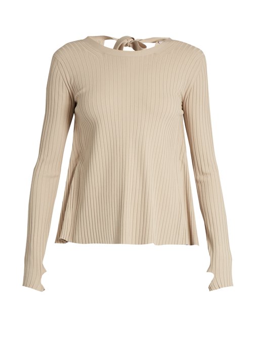 Open-back ribbed-knit sweater | Helmut Lang | MATCHESFASHION UK