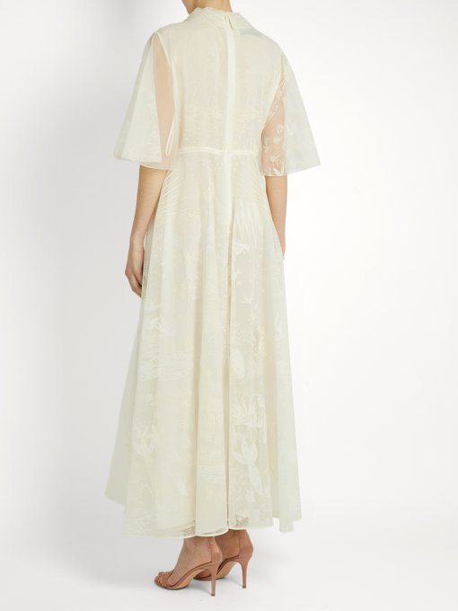 Shadows of Delight-print silk-organza gown | Valentino | MATCHESFASHION UK