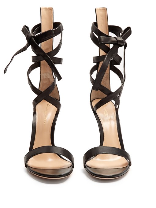 Cocktail ankle-tie leather sandals | Gianvito Rossi | MATCHESFASHION US