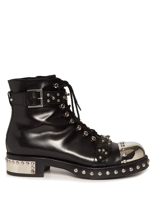 alexander mcqueen studded boots