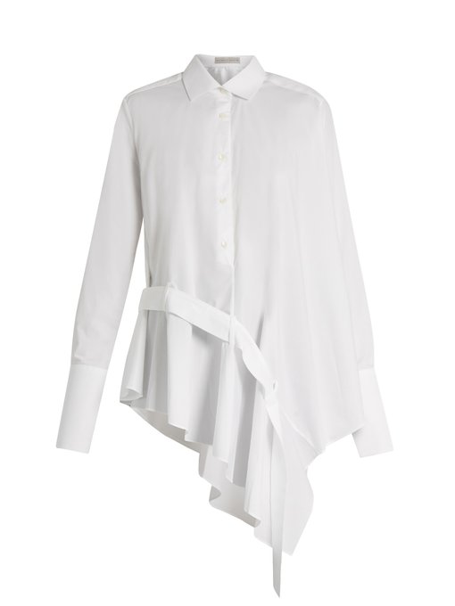Ruffle-front cotton-blend shirt | Palmer//Harding | MATCHESFASHION US