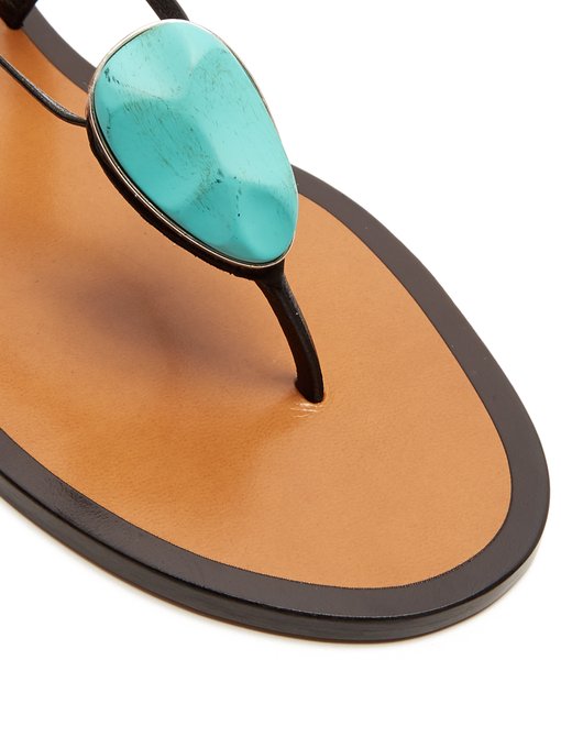 Stone-embellished leather sandals | Kalmar | MATCHESFASHION UK