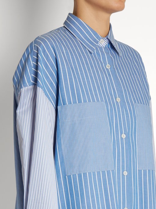 Long-line striped cotton shirt | Golden Goose | MATCHESFASHION UK