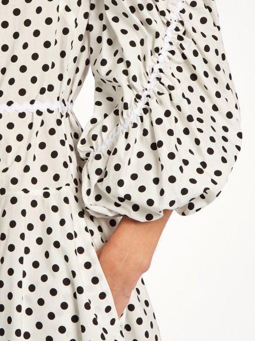 Polka-dot cotton-poplin dress | Anna October | MATCHESFASHION US