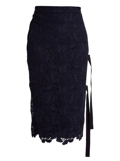 Macramé-lace side-slit skirt | No. 21 | MATCHESFASHION UK