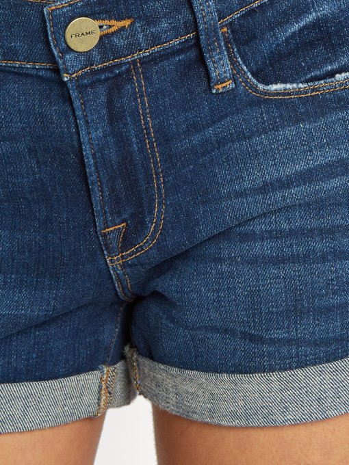 Le Cutoff mid-rise denim shorts | Frame | MATCHESFASHION US