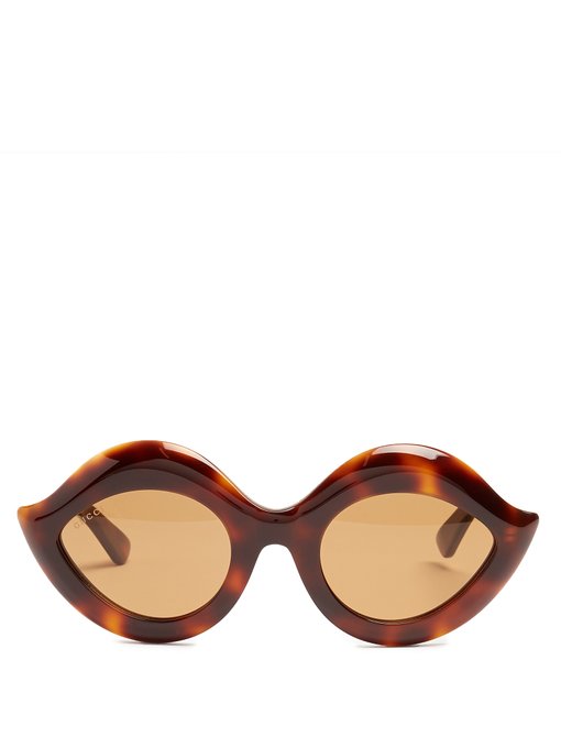 Cat-eye acetate sunglasses | Gucci | MATCHESFASHION UK