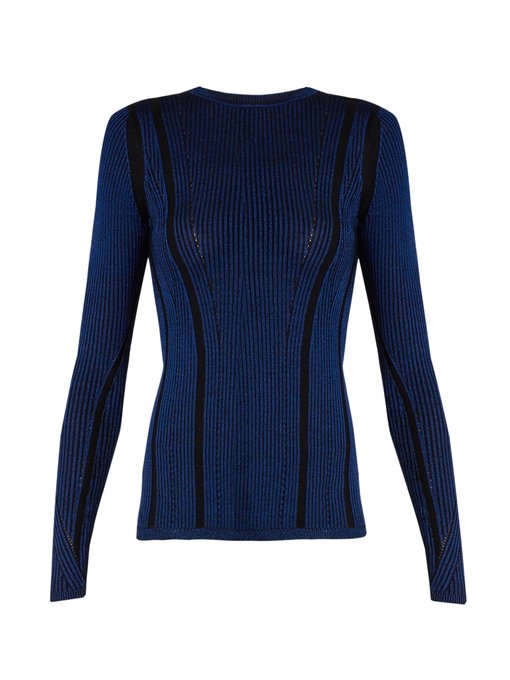 Striped ribbed-knit sweater | Diane Von Furstenberg | MATCHESFASHION US