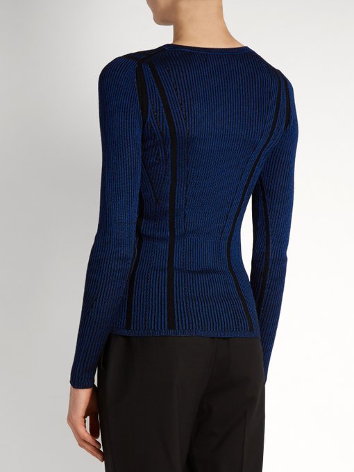 Striped ribbed-knit sweater | Diane Von Furstenberg | MATCHESFASHION US