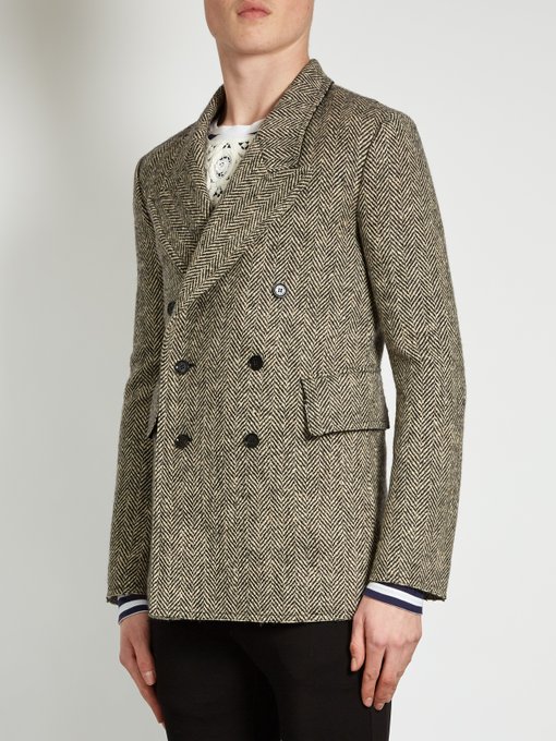 Double-breasted herringbone-tweed blazer | Burberry | MATCHESFASHION.COM UK