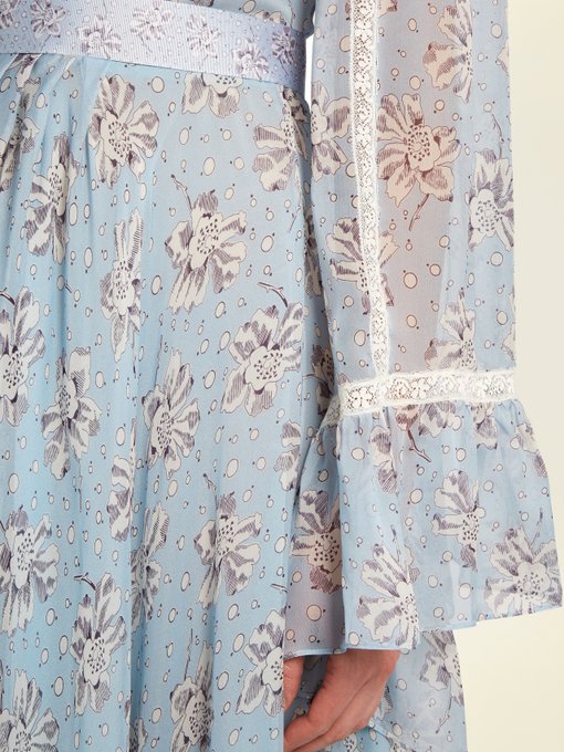 Floral-print silk-chiffon gown | Luisa Beccaria | MATCHESFASHION US