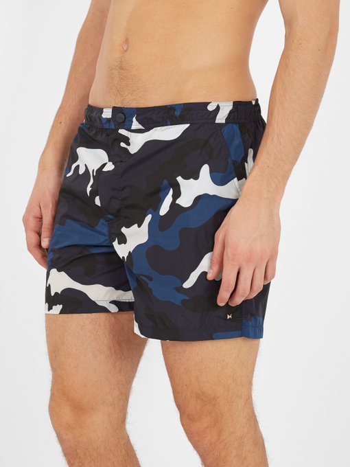 Camouflage-print swim shorts | Valentino | MATCHESFASHION.COM UK