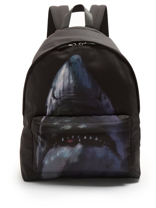 Shark-print canvas backpack | Givenchy 