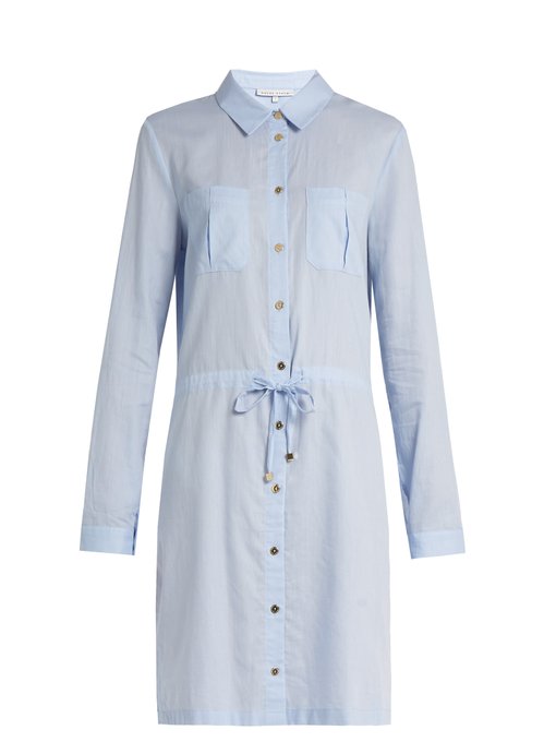 St Barth drawstring-waist cotton shirtdress | Heidi Klein ...