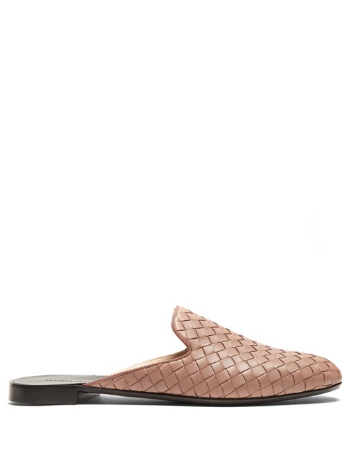 Fiandra intrecciato leather slipper shoes | Bottega Veneta ...