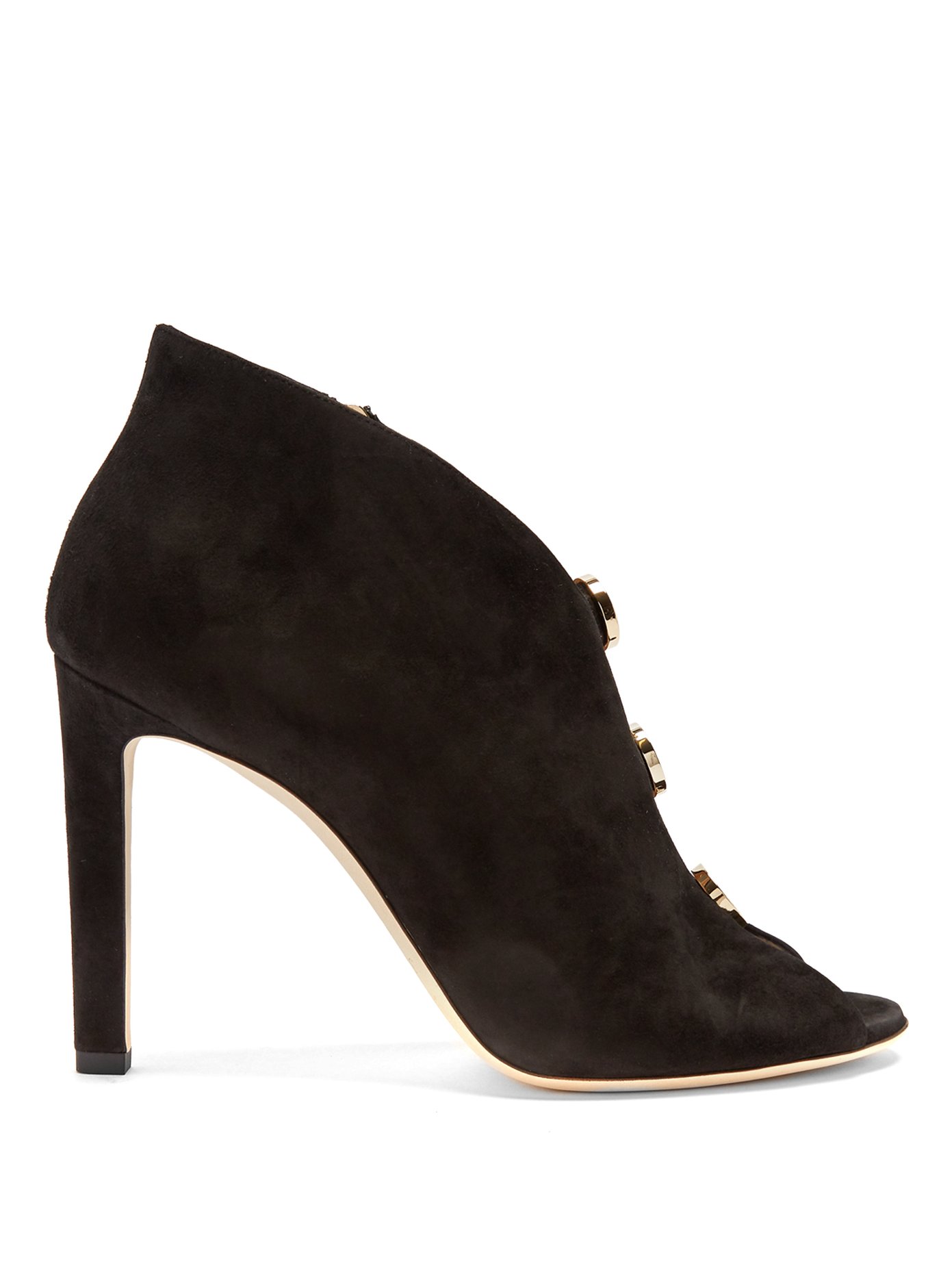 Lorna 100mm suede ankle boots | Jimmy 