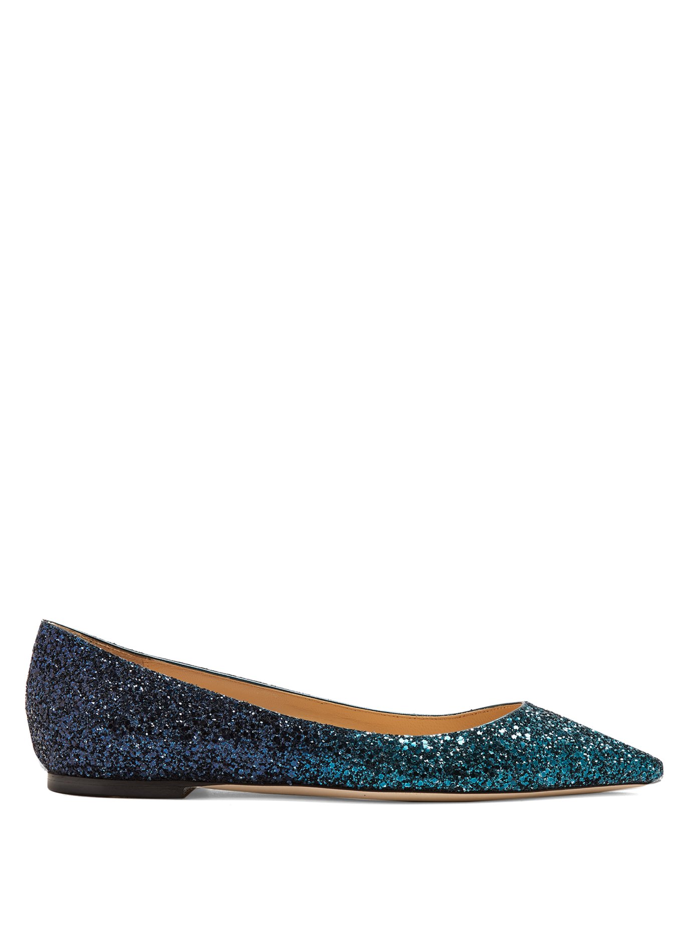 jimmy choo blue flats