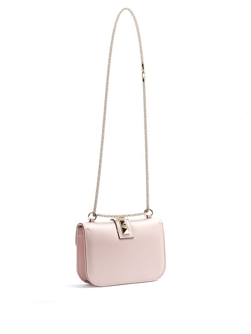 valentino garavani lock small leather shoulder bag