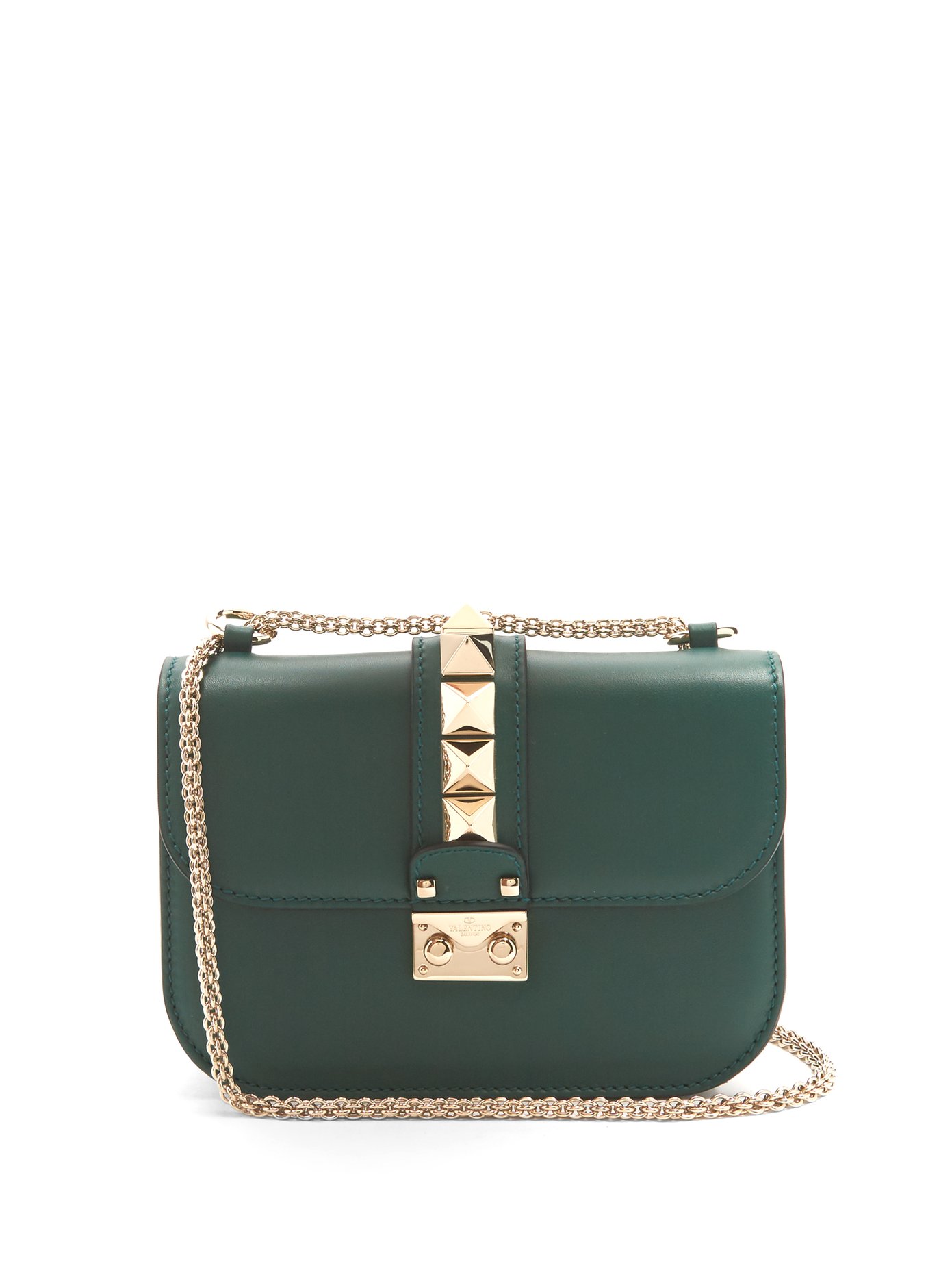 valentino garavani lock small leather shoulder bag