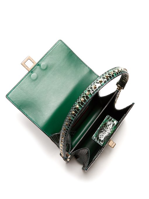 Rockstud-embellished snakeskin bag | Valentino Garavani | MATCHESFASHION UK