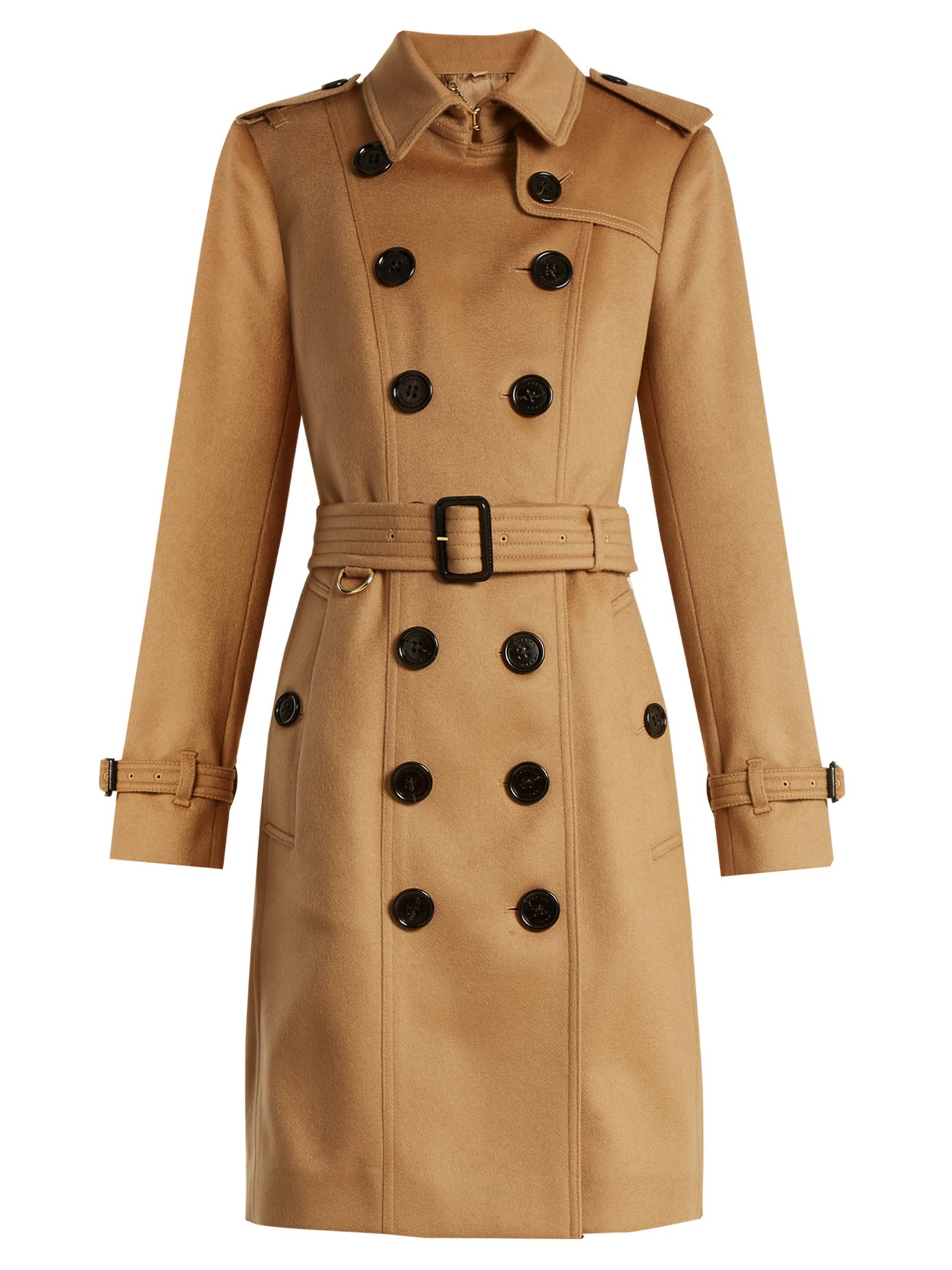 Sandringham long cashmere trench coat 