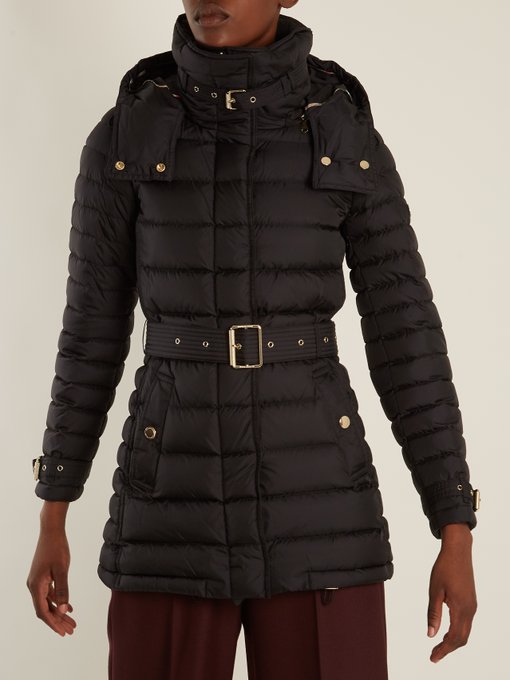 Harrowden belted quilted down coat 
