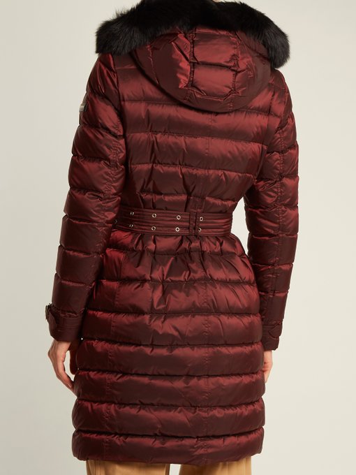 Ashmore fur-trimmed quilted down coat 