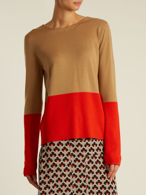 Bi-colour wool sweater | Marni | MATCHESFASHION UK