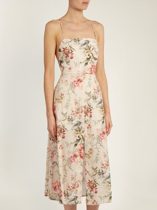 zimmermann open back dress