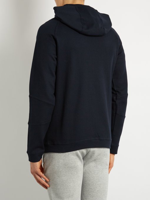 Zip-through hooded cotton-blend sweatshirt | Hamilton and Hare ...