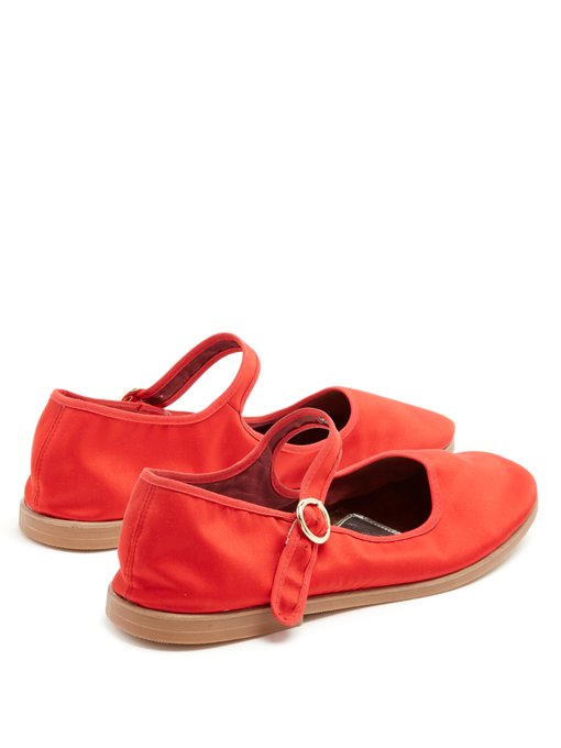 red mary jane shoes flats
