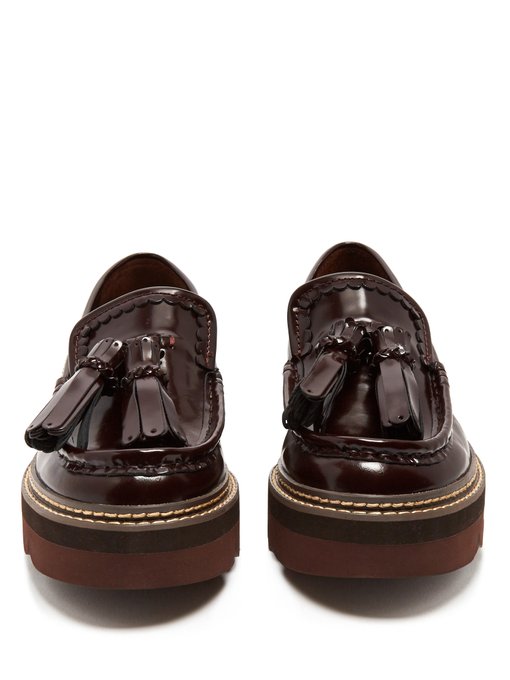 Tassel platform leather loafers | See 