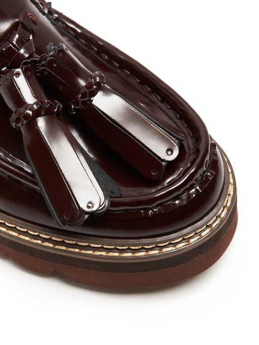 Tassel platform leather loafers | See 