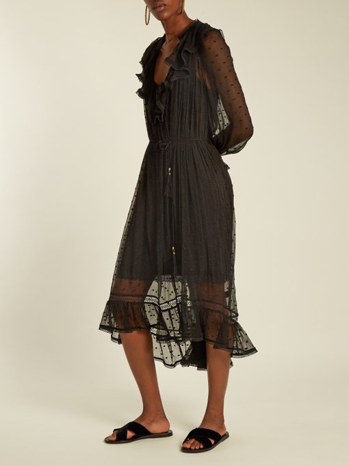 Tulsi Dot crinkle silk-georgette dress | Zimmermann | MATCHESFASHION.COM UK