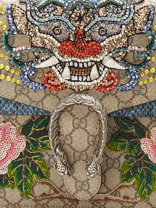 Dionysus GG Supreme embellished large shoulder bag | Gucci | MATCHESFASHION US