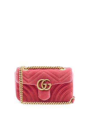 gucci bag pink velvet